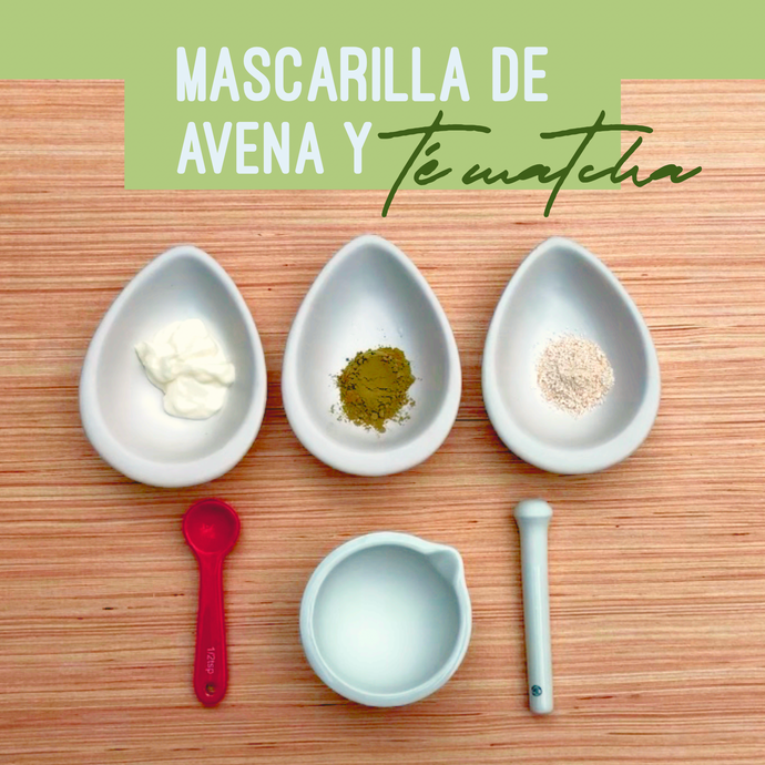 Mascarilla de Té Matcha y Avena